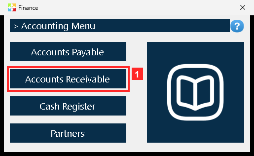 Pressing «Finance» opens the finance menu. «Accounts Receivable» is the accounts receivable accounts option; the other ledger is right next to it, so it is worth checking which…